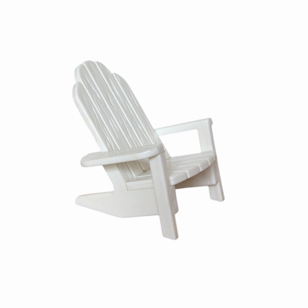 Vintage Fisher-Price Loving Family White Adirondack Chair Dollhouse Patio 1996
